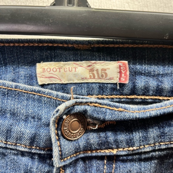 Levi’s 515 Bootcut Jeans Womens 12 Blue Denim Stretch Comfy Pants 2421 - Picture 2 of 10